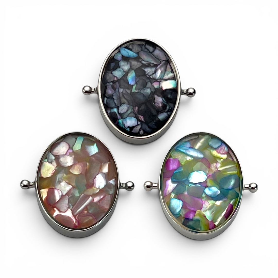 Crystal Confetti Oval Encapture™ (3-Element Set)