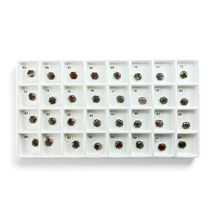 Pre Shop Preview Choose Your Own Bloodstone Hexagon – Gold