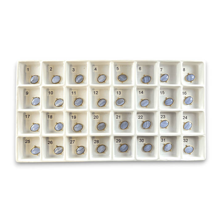 Choose Your Own Blue Lace Oval – Gold