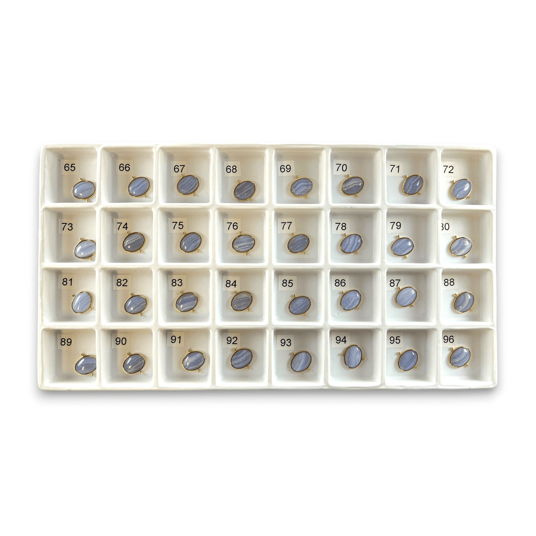 Choose Your Own Blue Lace Oval – Gold