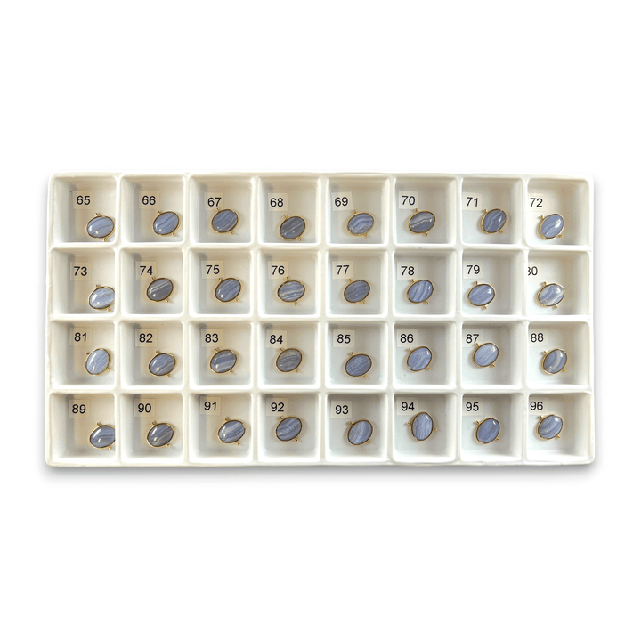 Choose Your Own Blue Lace Oval – Gold