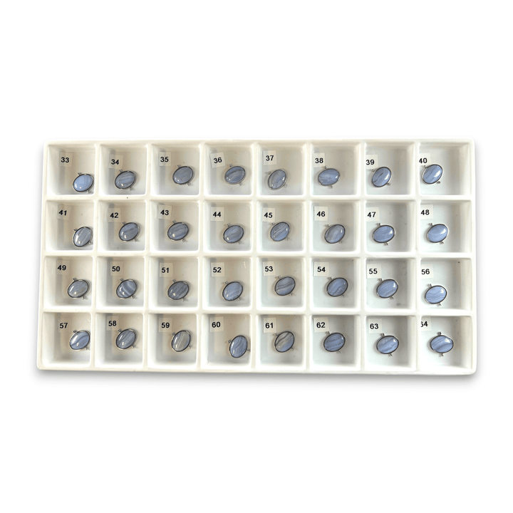 Choose Your Own Blue Lace Oval – Silver