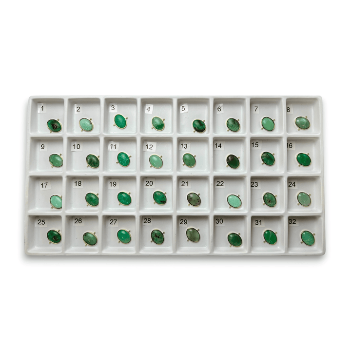 Choose Your Own Chrysoprase Oval – Gold