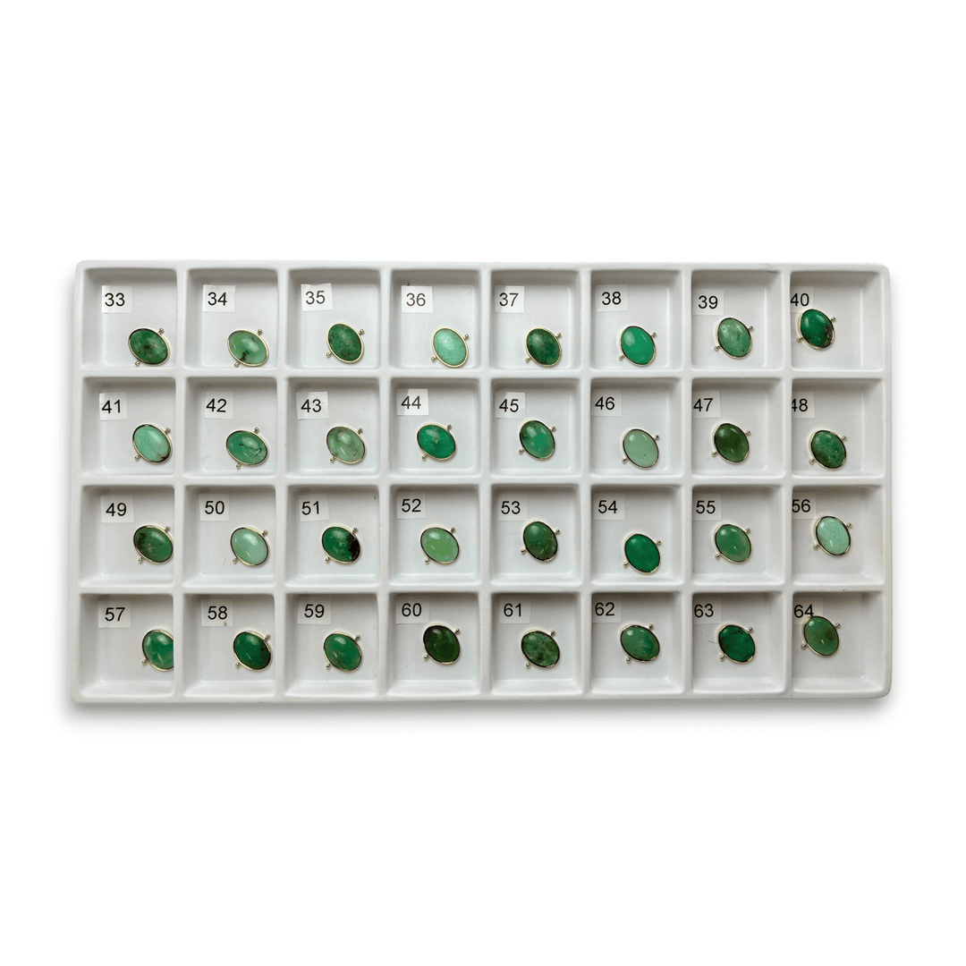 Choose Your Own Chrysoprase Oval – Gold