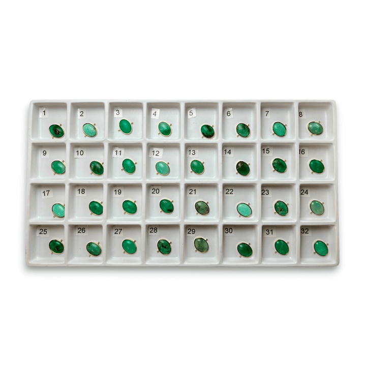 Choose Your Own Chrysoprase Oval – Gold