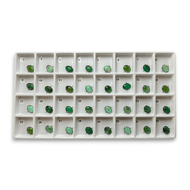 Choose Your Own Chrysoprase Oval – Silver
