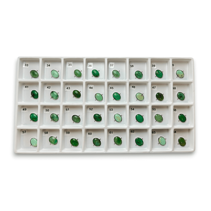 Choose Your Own Chrysoprase Oval – Silver