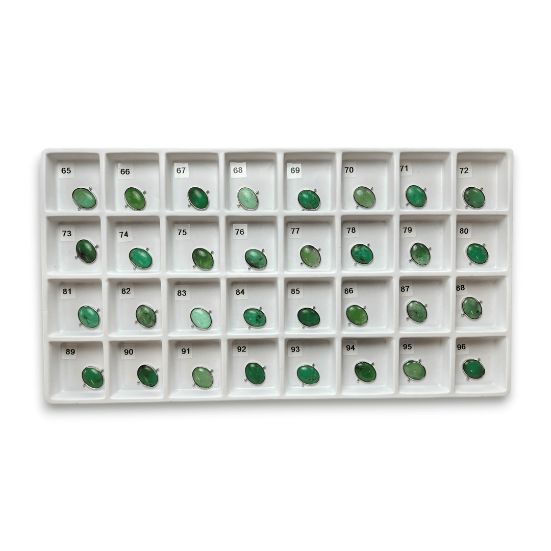 Choose Your Own Chrysoprase Oval – Silver
