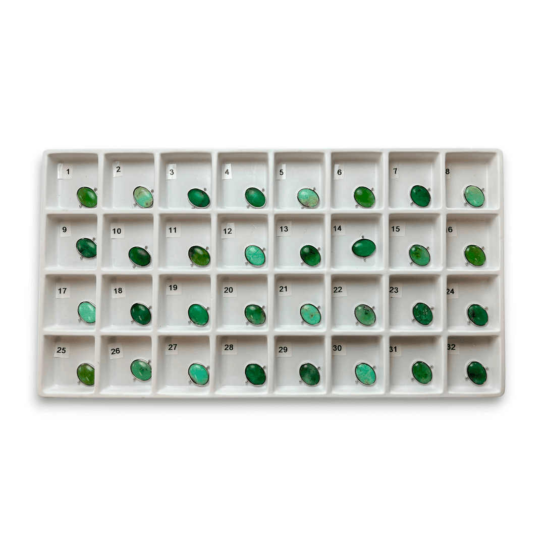 Choose Your Own Chrysoprase Oval – Silver