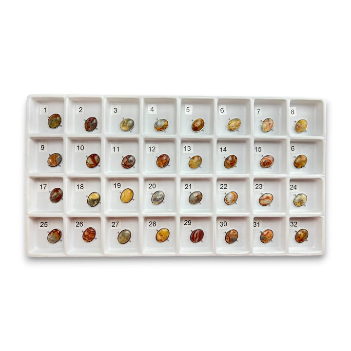 Pre Shop Preview Choose Your Own Crazy Jasper Oval – Silver