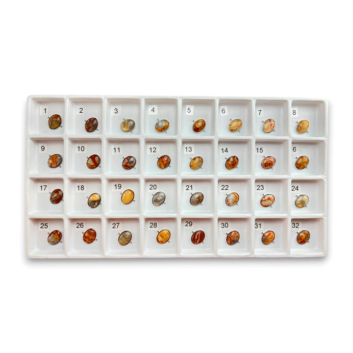 Choose Your Own Crazy Jasper Oval – Silver