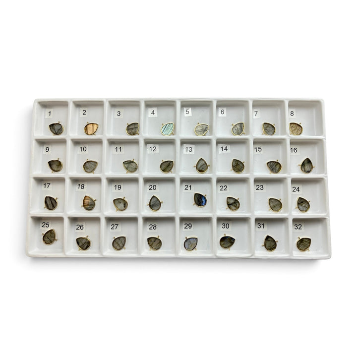 Choose Your Own Flat Luxe Labradorite AquaPoint™ – Gold