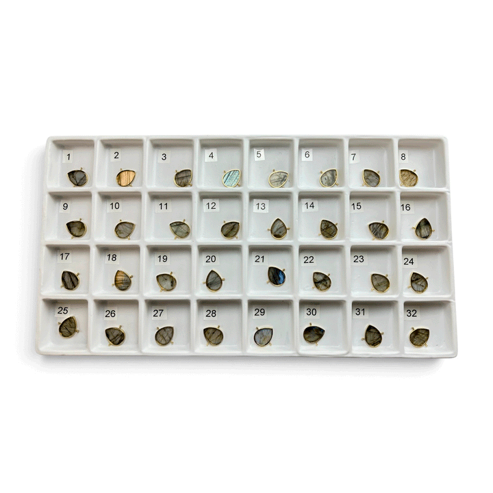 Choose Your Own Flat Luxe Labradorite AquaPoint™ – Gold