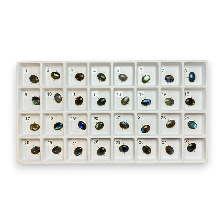 Choose Your Own Luxe Labradorite Oval – Gold