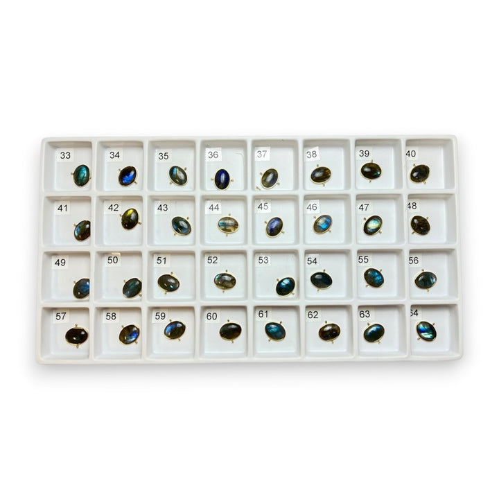 Choose Your Own Luxe Labradorite Oval – Gold