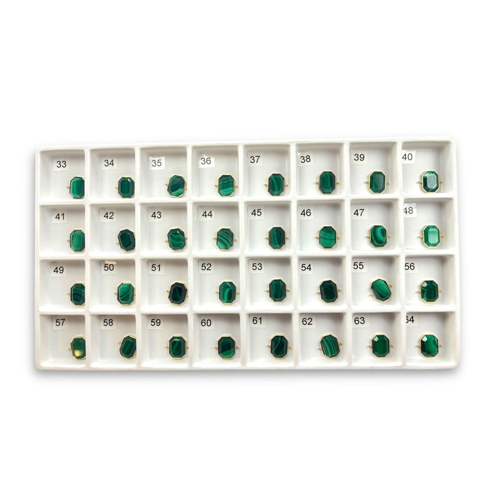 Choose Your Own Malachite Octangle – Gold