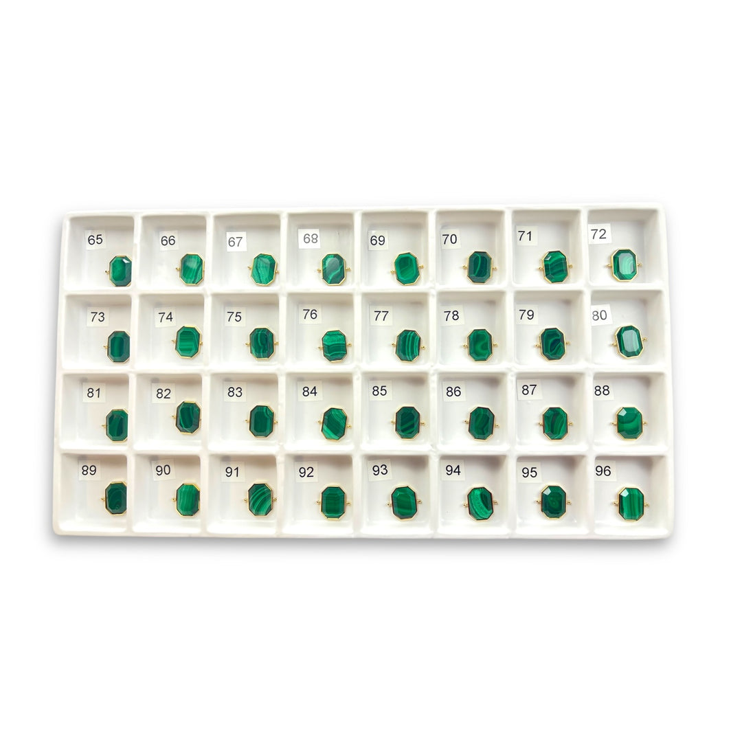 Choose Your Own Malachite Octangle – Gold