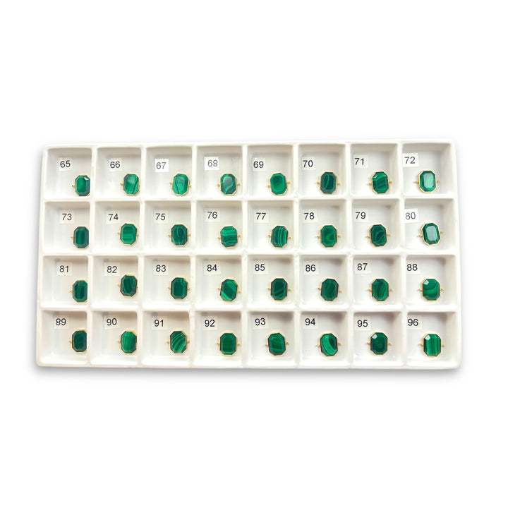 Choose Your Own Malachite Octangle – Gold