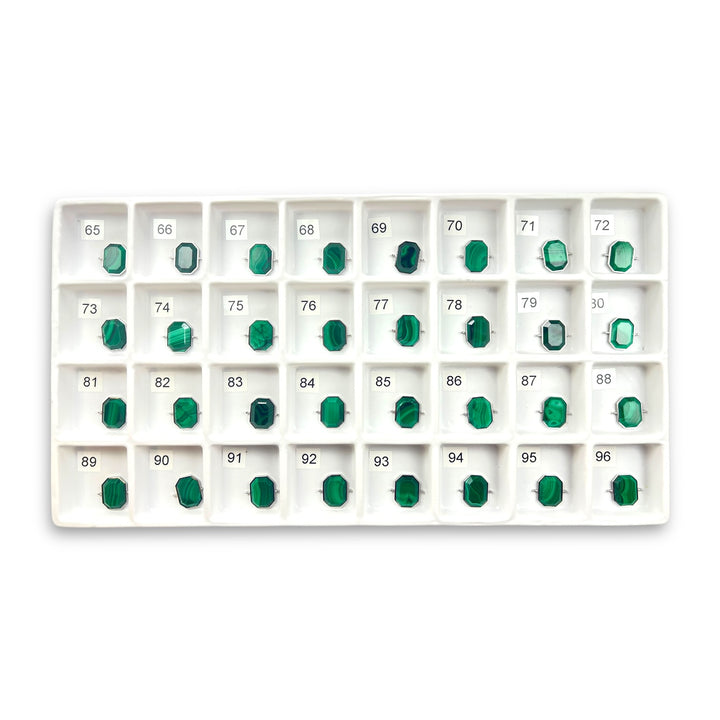 Choose Your Own Malachite Octangle – Silver