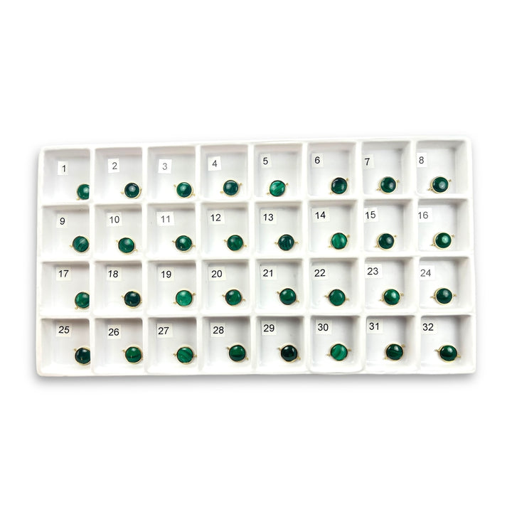 Choose Your Own Malachite Round – Gold