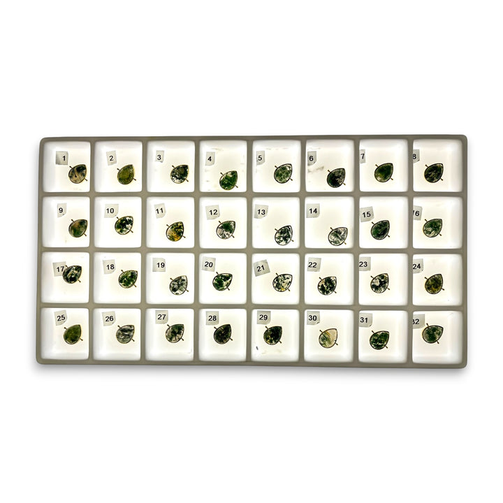 Pre Shop Preview Choose Your Own Moss Agate AquaPoint™ – Gold