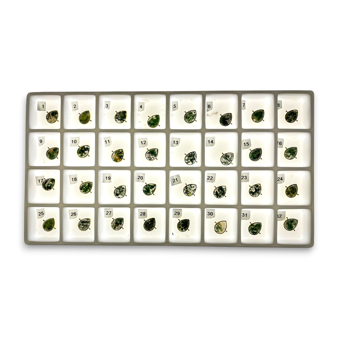Choose Your Own Moss Agate AquaPoint™ – Gold
