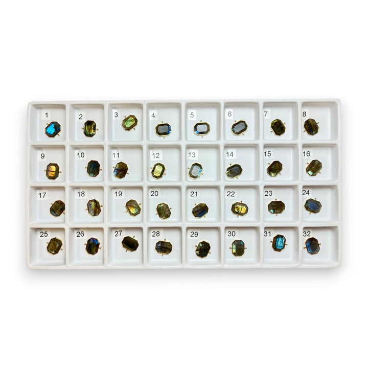 Choose Your Own Luxe Labradorite Octangle – Gold