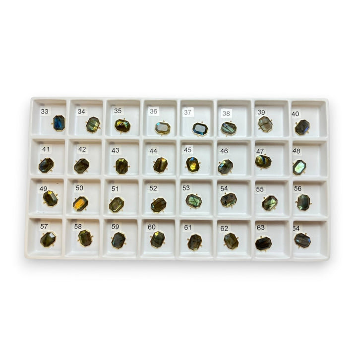Choose Your Own Luxe Labradorite Octangle – Gold