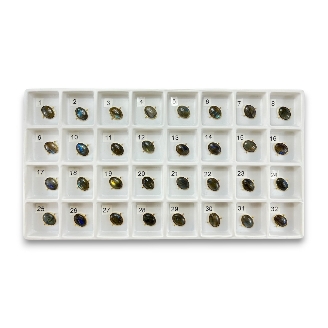 Choose Your Own Luxe Labradorite Ovals – Gold