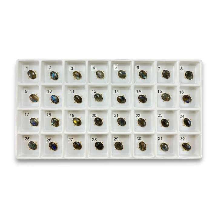 Choose Your Own Luxe Labradorite Ovals – Gold