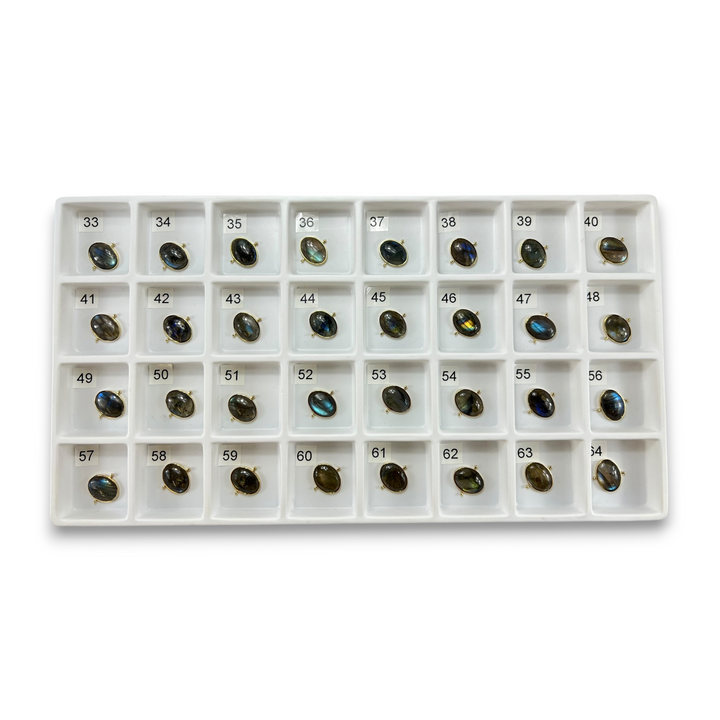 Choose Your Own Luxe Labradorite Ovals – Gold
