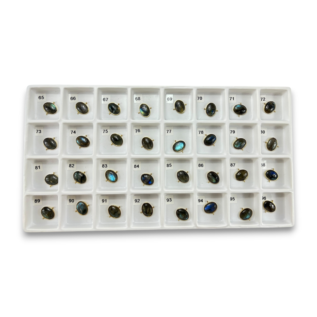 Choose Your Own Luxe Labradorite Ovals – Gold