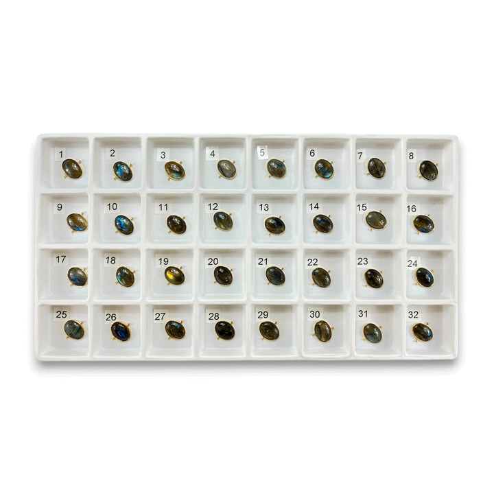 Choose Your Own Luxe Labradorite Ovals – Gold