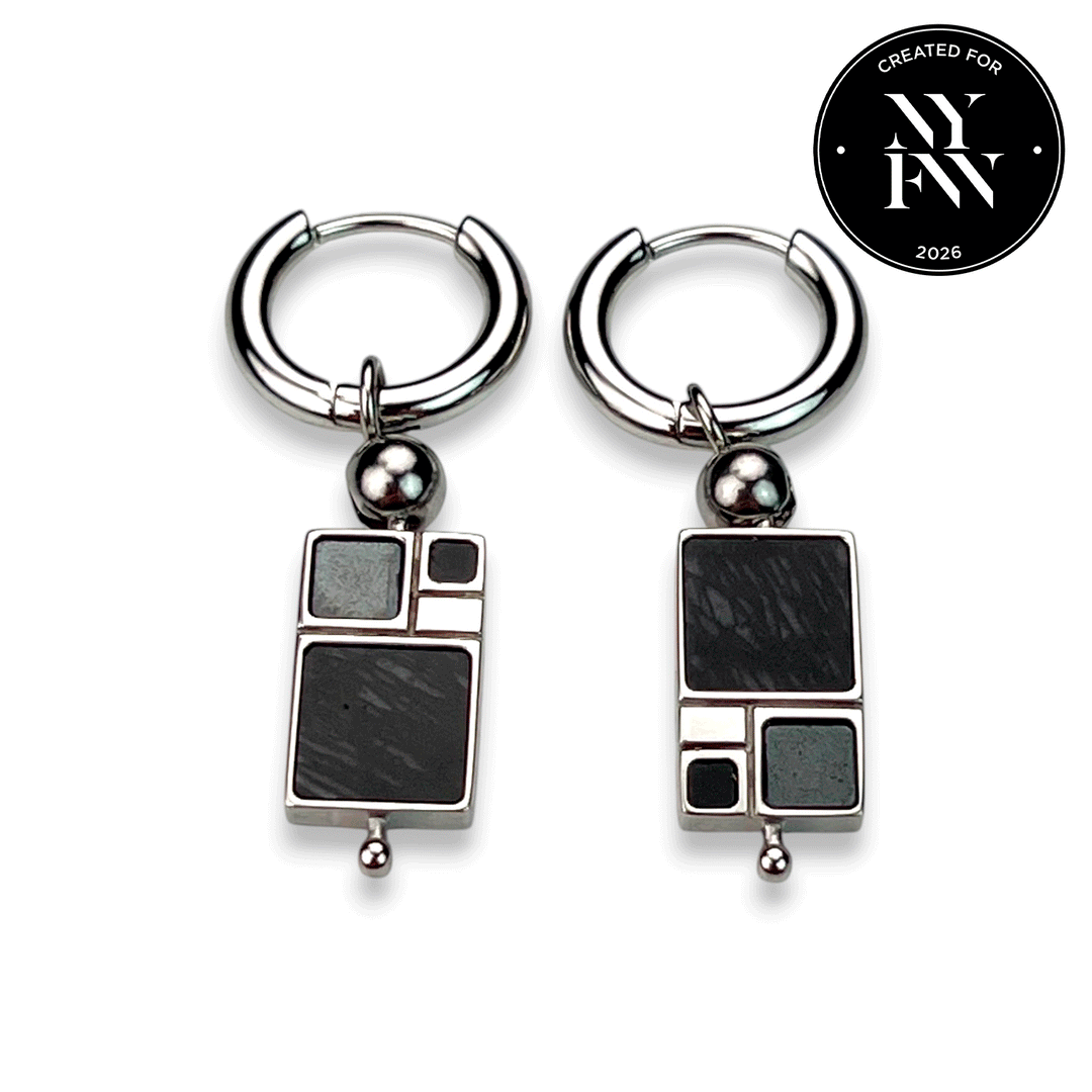 Fibonacci Crystal CrossBar™ Willow Earrings