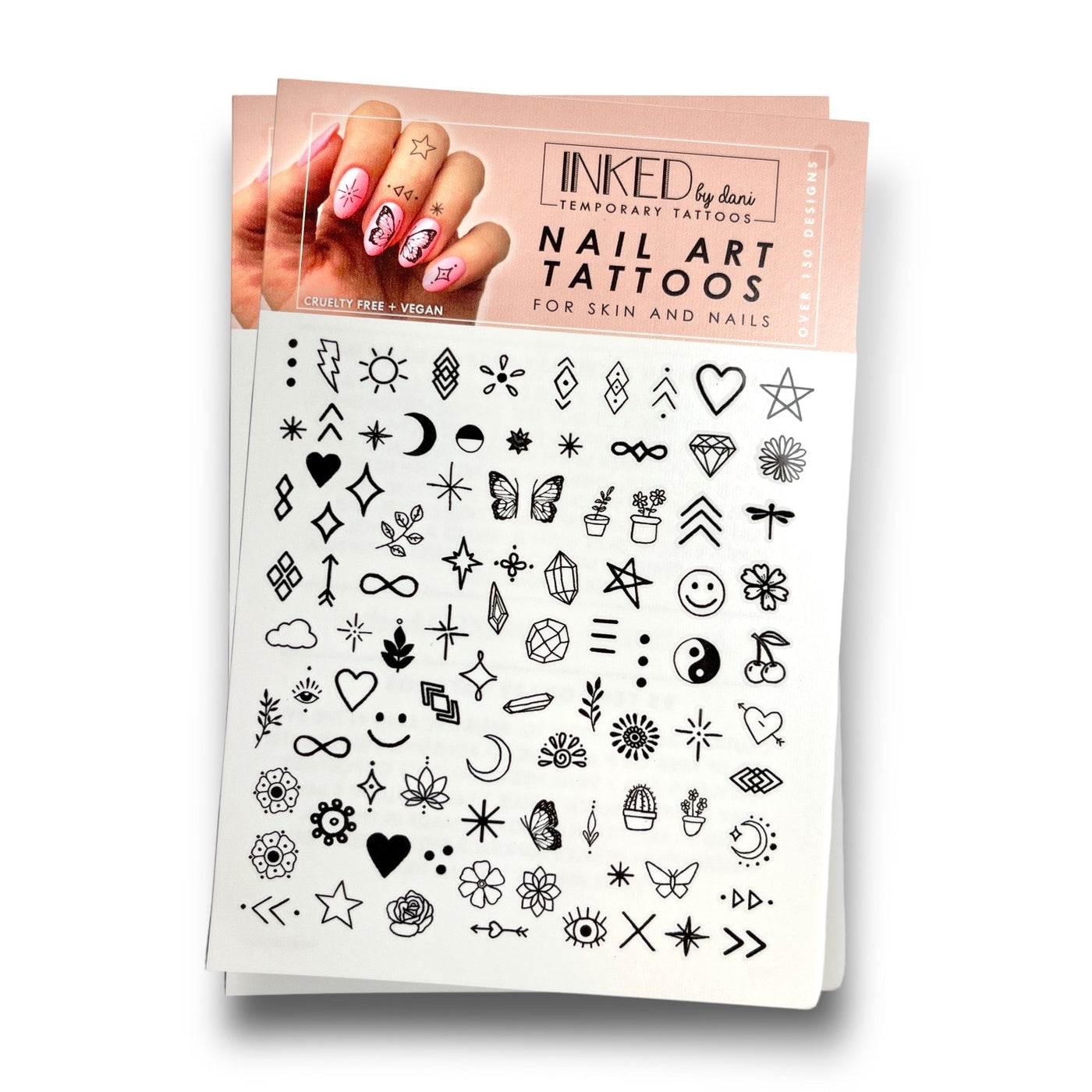 Finger & Nail Tattoos - Pack of 100+