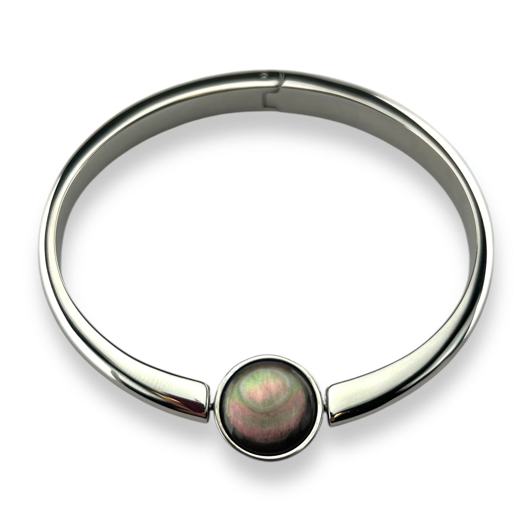 Round Crystal Willow Bangle