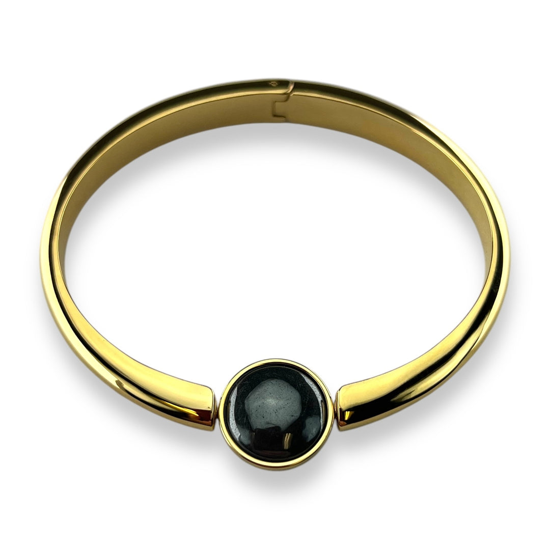 Round Crystal Willow Bangle