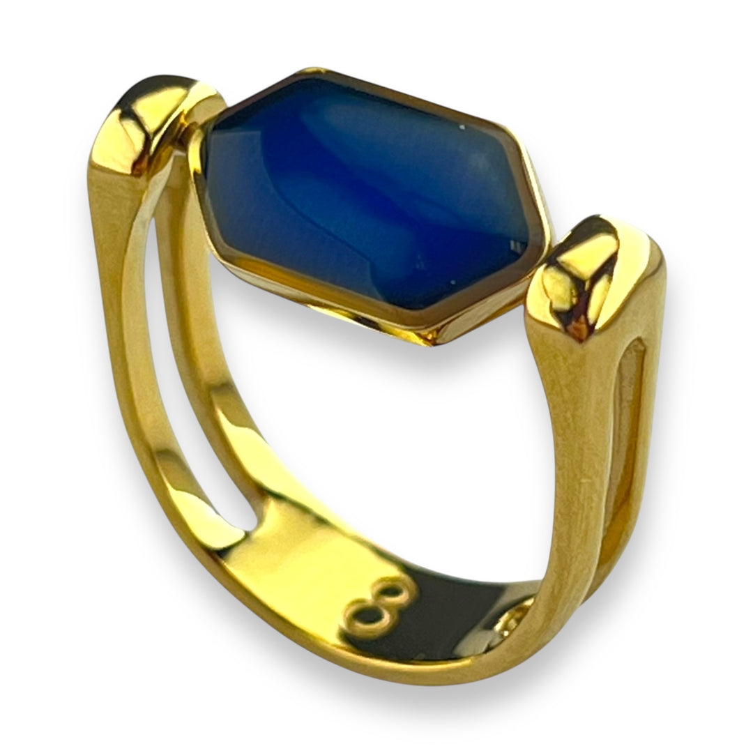 Mood Color-Changing HexBar™ Fidget Ring for Anxiety