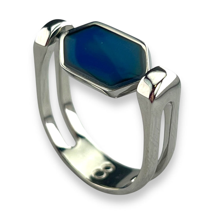Mood Color-Changing HexBar™ Fidget Ring for Anxiety