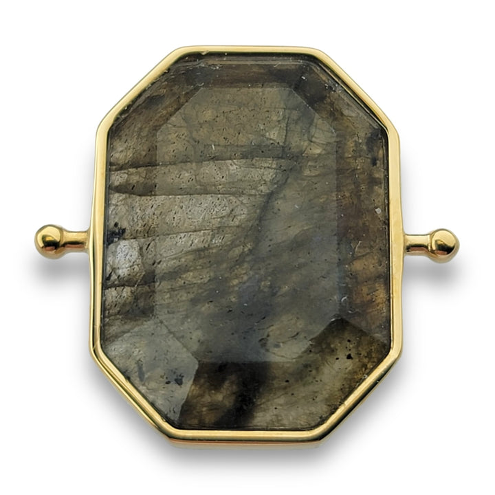 Labradorite Octangle™ Crystal Element (standard grade – no labradorescence/flash)