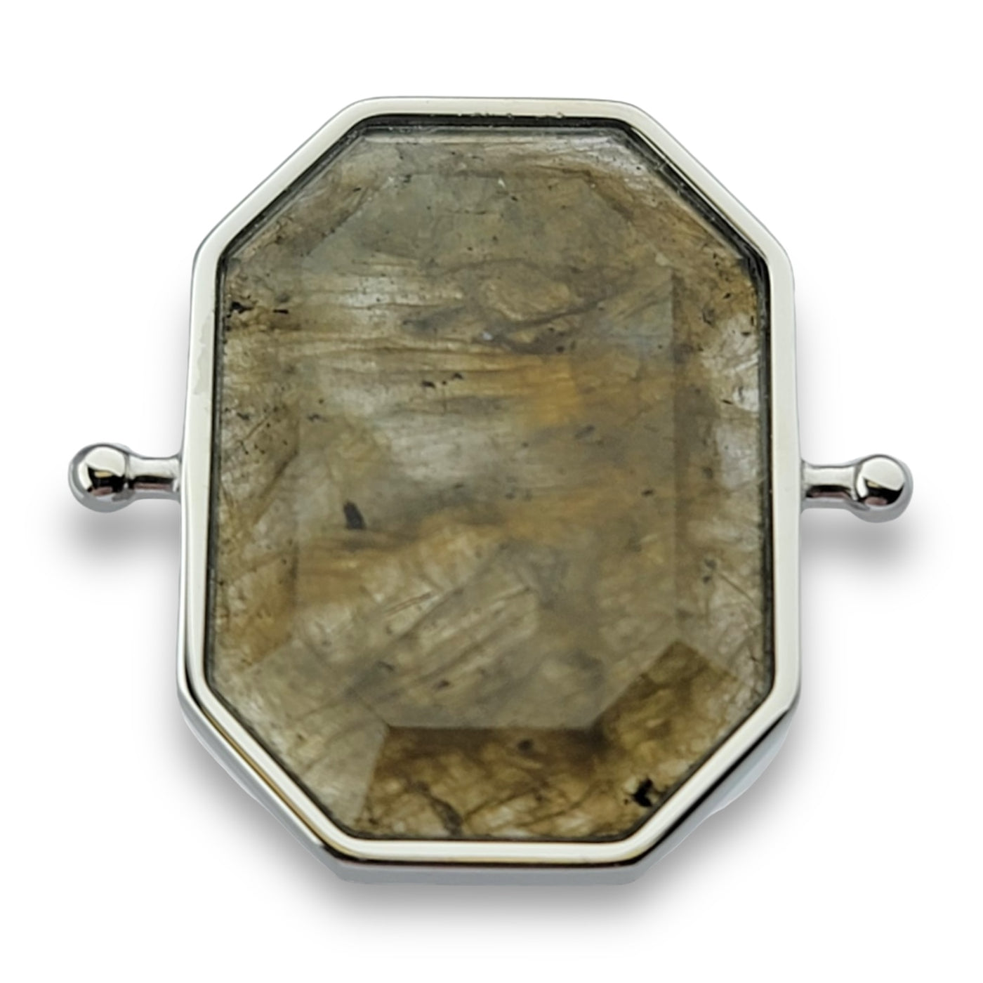 Labradorite Octangle Crystal Element (standard grade – no labradorescence/flash)