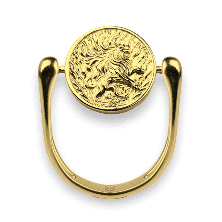 Luxe Gold Zodiac Fidget Ring