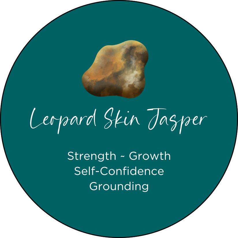 Leopard Skin Jasper Octangle Crystal Element