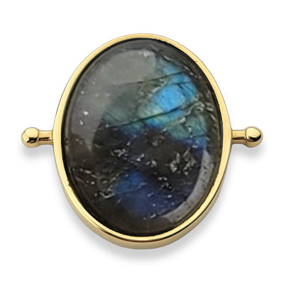 Luxe Labradorite Oval Crystal Element