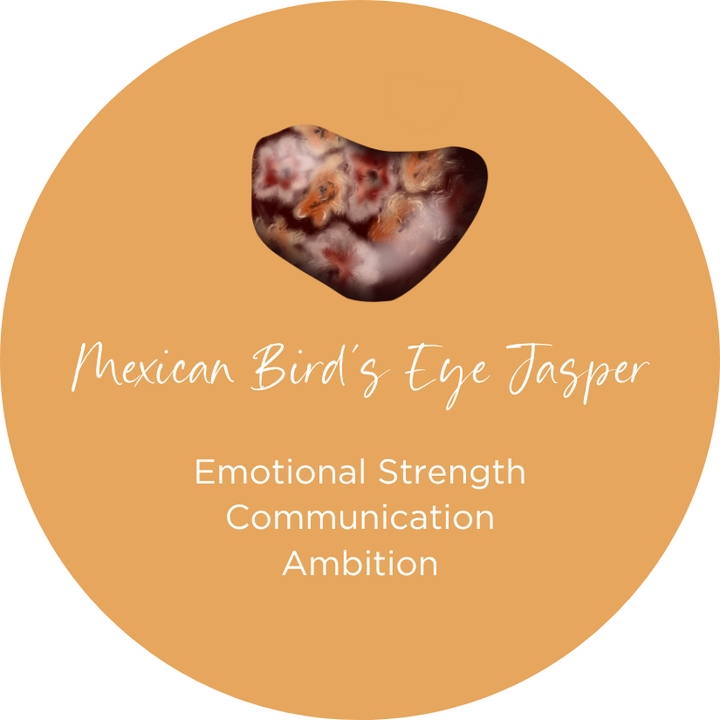 Mexican Bird's Eye Jasper Round Crystal Element