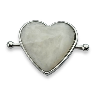 Moonstone Heart-shaped Crystal Element