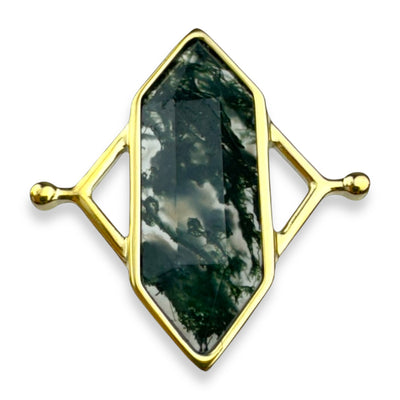 Moss Agate TwinPoint™ Crystal Element