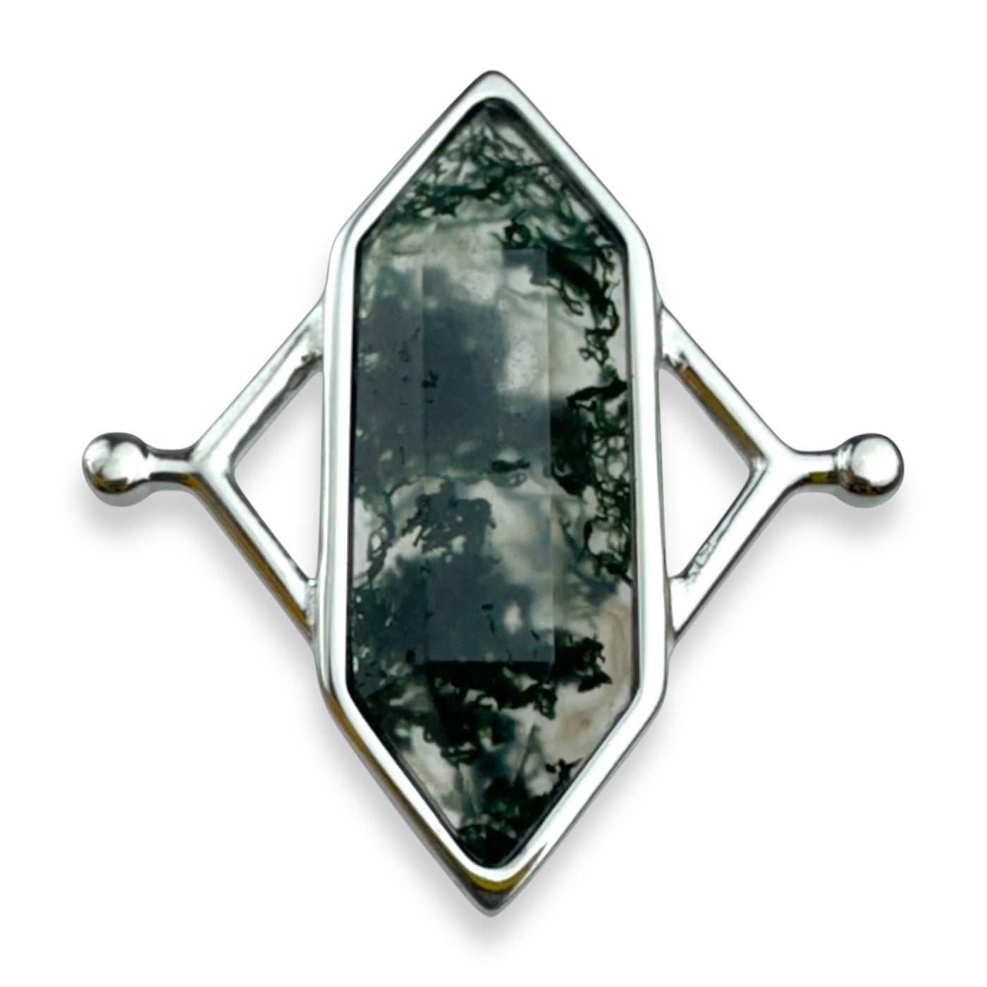 Moss Agate TwinPoint™ Crystal Element