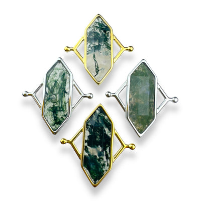 Moss Agate TwinPoint™ Crystal Element