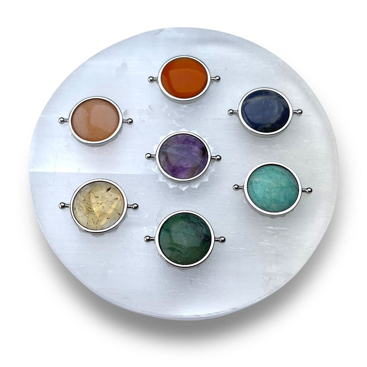 Deluxe Crystal Chakra 7 in 1 Fidget Ring Gift Set